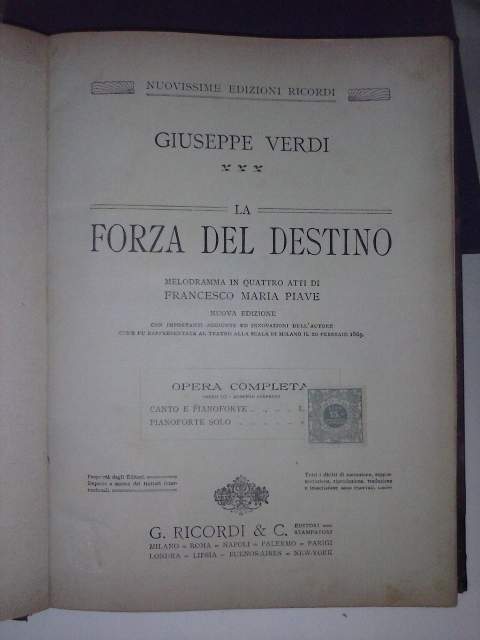 Spartito musicale del 190