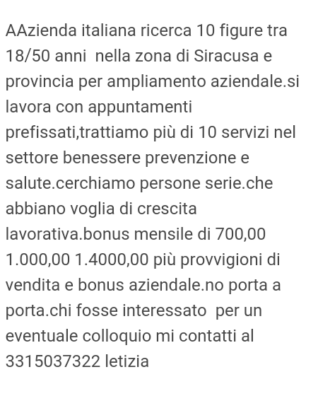 Prevenzione e salure 