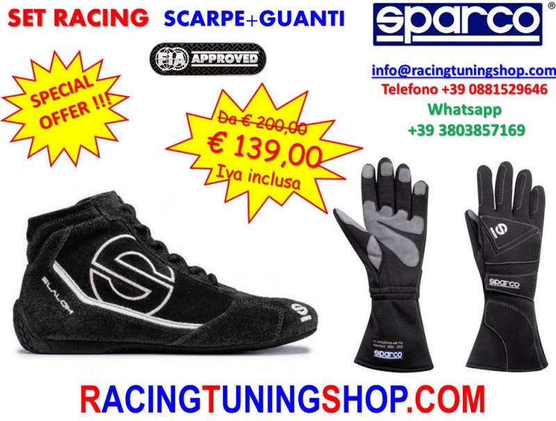 Scarpe + guanti sparco om