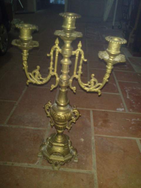 Candelabro a tre in otton